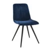Eetkamerstoel Sadie Velvet Blauw - Stof - Blauw -Meubelpromotie 1000058276