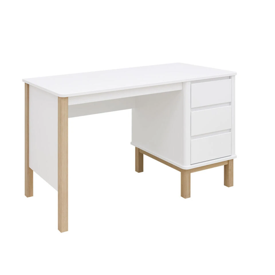 Bopita Mika Bureau - Wit/Eiken 6 Bopita Mika Bureau - Wit/Eiken - Afbeelding 4