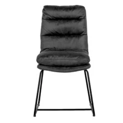 Giga Meubel Eetkamerstoel Fabio - Zwart - Kunstleer & Metaal -Meubelpromotie 1000067088 0101