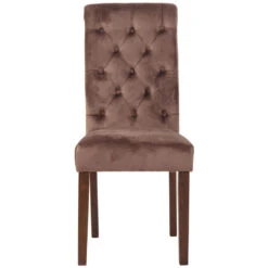 CLP Eetkamerstoel Lisburn Fluweel Bruin -Meubelpromotie 1000068158 0102