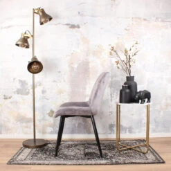 DS4U® Benito Eetkamerstoel 2.0 - Stof - Grijs 9 DS4U® Benito Eetkamerstoel 2.0 - Stof - Grijs -Meubelpromotie 1000069433 0103