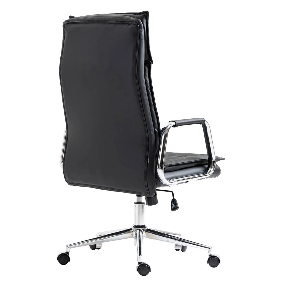 Clp Bureaustoel Sotira Leder Zwart 6 Clp Bureaustoel Sotira Leder Zwart - Afbeelding 4