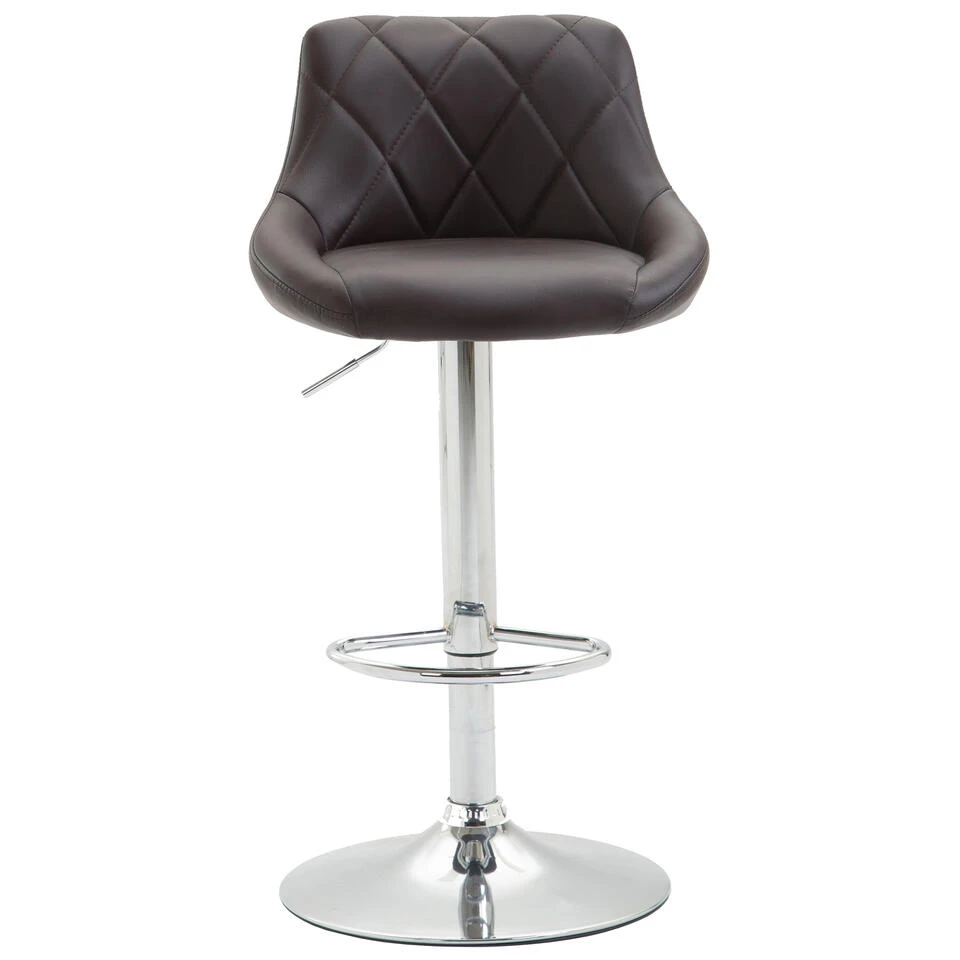 CLP Set Van 2 Barkrukken Lazio Kunstleder Bruin 4 CLP Set Van 2 Barkrukken Lazio Kunstleder Bruin - Afbeelding 2