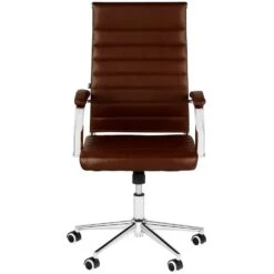 CLP Bureaustoel Mollis Kunstleer Bruin -Meubelpromotie 1000071211 0101