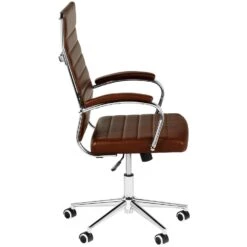 CLP Bureaustoel Mollis Kunstleer Bruin -Meubelpromotie 1000071211 0102