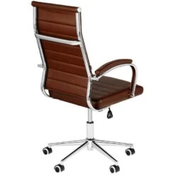CLP Bureaustoel Mollis Kunstleer Bruin -Meubelpromotie 1000071211 0103
