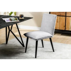 Giga Meubel Eetkamerstoel Grijs - Zithoogte 50cm - Stoel Javairo Heaven 7 Giga Meubel Eetkamerstoel Grijs - Zithoogte 50cm - Stoel Javairo Heaven -Meubelpromotie 1000071474 0101