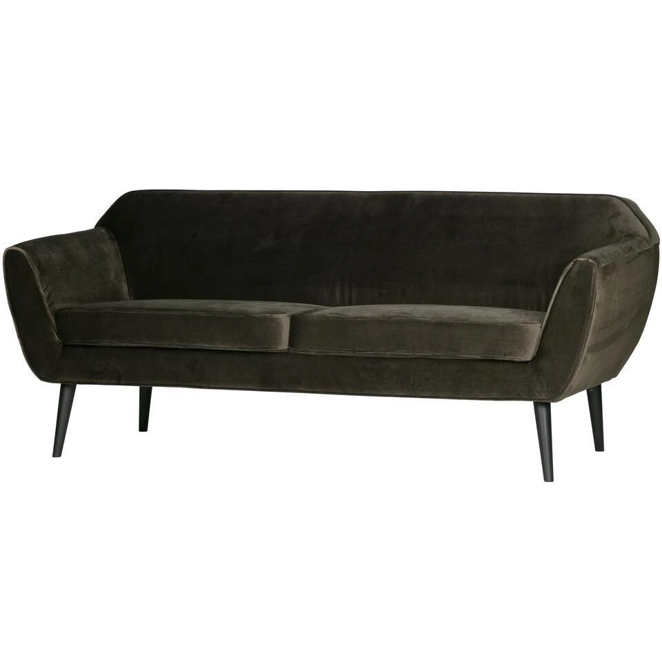 WOOOD Rocco 2-Zits Bank - Velvet - Warm Groen - 75x187x82 3 WOOOD Rocco 2-Zits Bank - Velvet - Warm Groen - 75x187x82