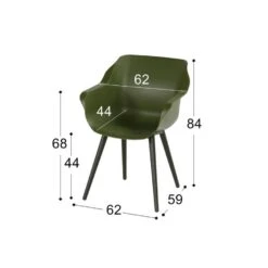Hartman Sophie Studio Dining Armstoel - Moss Green - Set Van 2 7 Hartman Sophie Studio Dining Armstoel - Moss Green - Set Van 2 -Meubelpromotie 1000072086 0101