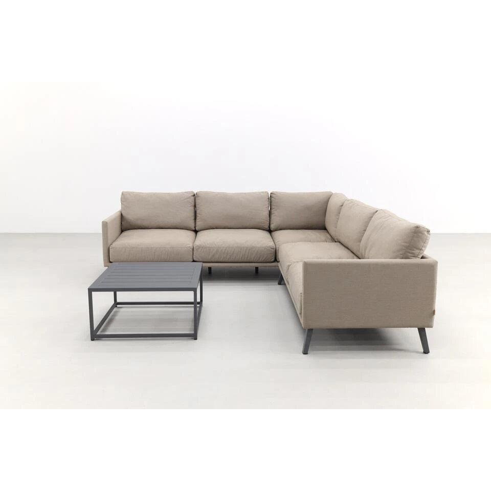 VDG New York Sunbrella Loungeset Taupe - Antraciet 6 VDG New York Sunbrella Loungeset Taupe - Antraciet - Afbeelding 4