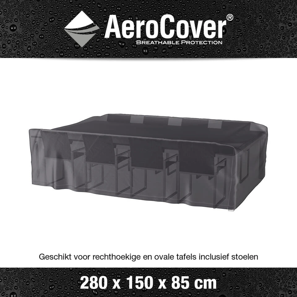 Aerocover Tuinsethoes - 280x150x85 Cm 4 Aerocover Tuinsethoes - 280x150x85 Cm - Afbeelding 2