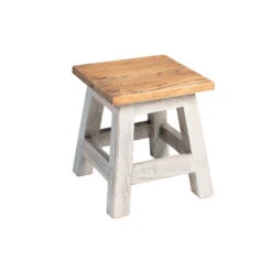 Rootsmann Houten Krukje - Grijs - Hout 6 Rootsmann Houten Krukje - Grijs - Hout -Meubelpromotie 1000074648 0101