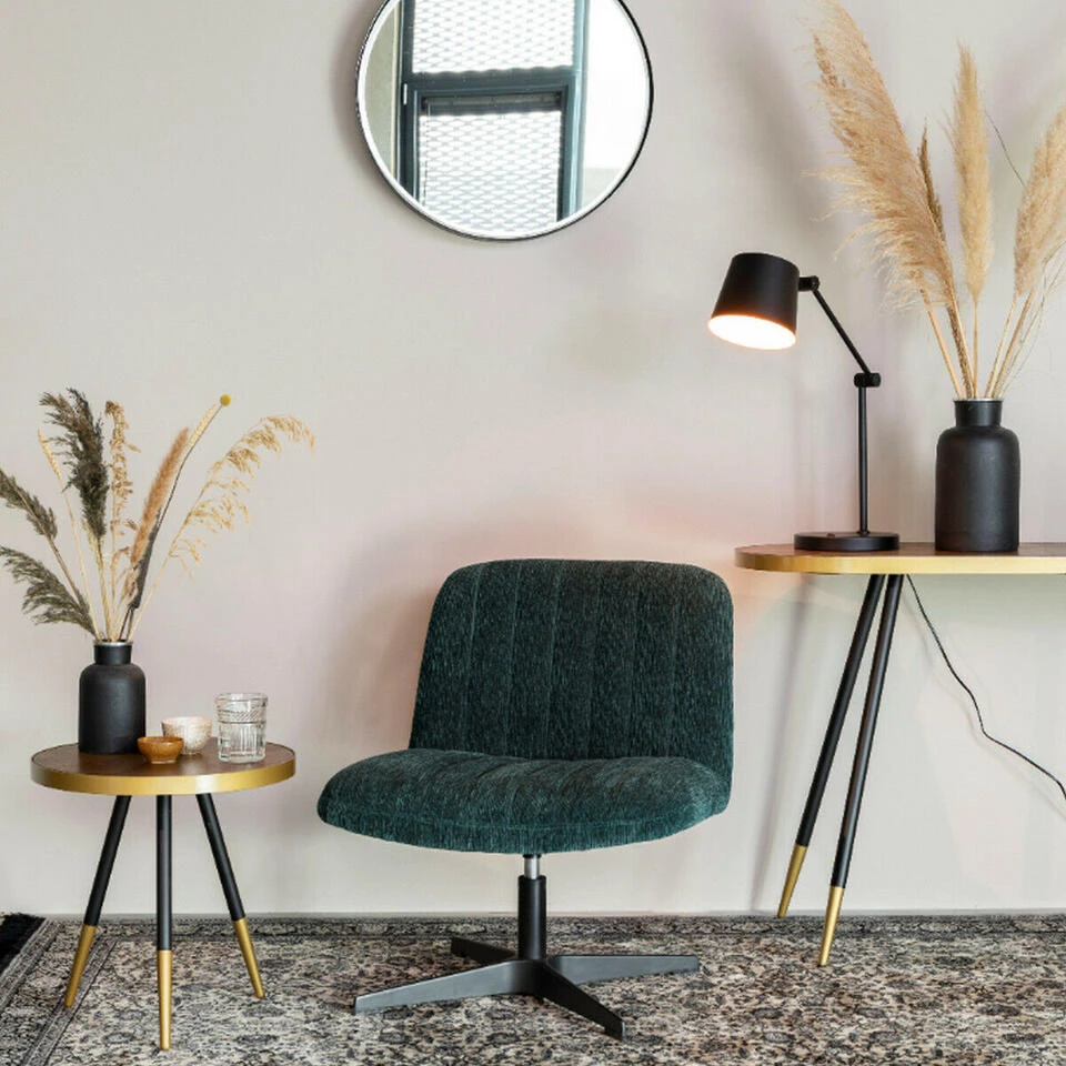 Puur Höfn Fauteuil Ribstof - Stof - Groen 5 Puur Höfn Fauteuil Ribstof - Stof - Groen - Afbeelding 3