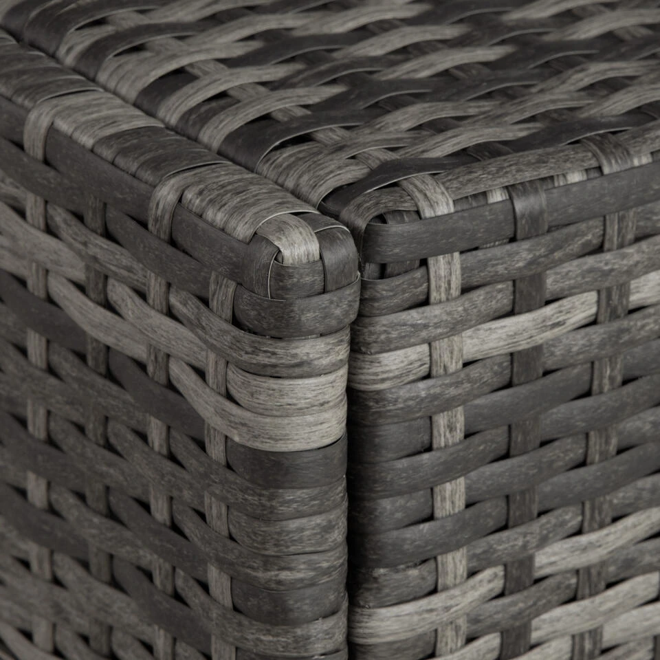 Tectake -ligbed-Wicker Grijs 6 Tectake -ligbed-Wicker Grijs - Afbeelding 4
