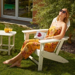 Tectake - Tuinstoel Joan Grijs - Tuinstoel In Houtlook 7 Tectake - Tuinstoel Joan Grijs - Tuinstoel In Houtlook -Meubelpromotie 1000078045 0101