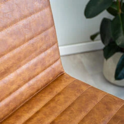 Set Van 2 Barkrukken Industrieel Kuba Cognac Zithoogte 78 Cm Kunstleder -Meubelpromotie 1000078923 0102