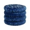 Beliani Poef BREWTON - Blauw Fluweel 2 Beliani Poef BREWTON - Blauw Fluweel -Meubelpromotie 1000080239