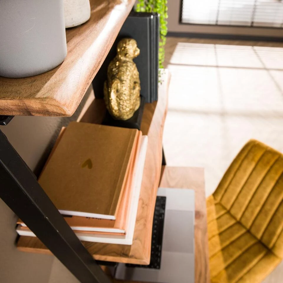 Cristina Bureau Acaciahout - Hout - Bruin 6 Cristina Bureau Acaciahout - Hout - Bruin - Afbeelding 4