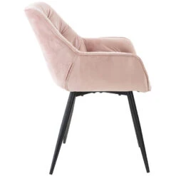 CLP Set Van 4 Eetkamerstoelen Tanna Fluweel Roze 8 CLP Set Van 4 Eetkamerstoelen Tanna Fluweel Roze -Meubelpromotie 1000080770 0102
