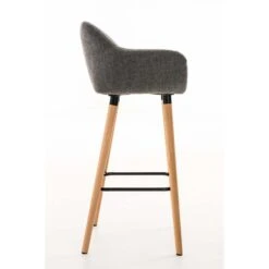 CLP Barkruk Grant Stof Zilverkleurig 8 CLP Barkruk Grant Stof Zilverkleurig -Meubelpromotie 1000082426 0102