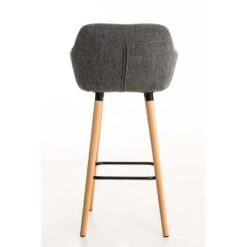 CLP Barkruk Grant Stof Zilverkleurig 9 CLP Barkruk Grant Stof Zilverkleurig -Meubelpromotie 1000082426 0103