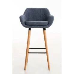 CLP Set Van 2 Barkrukken Grant Stof Blauw -Meubelpromotie 1000082828 0101