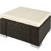 Tectake - Wicker Zitkruk Bruin Mix - 53 X 53 X 26 Cm 1 Tectake - Wicker Zitkruk Bruin Mix - 53 X 53 X 26 Cm -Meubelpromotie 1000083109