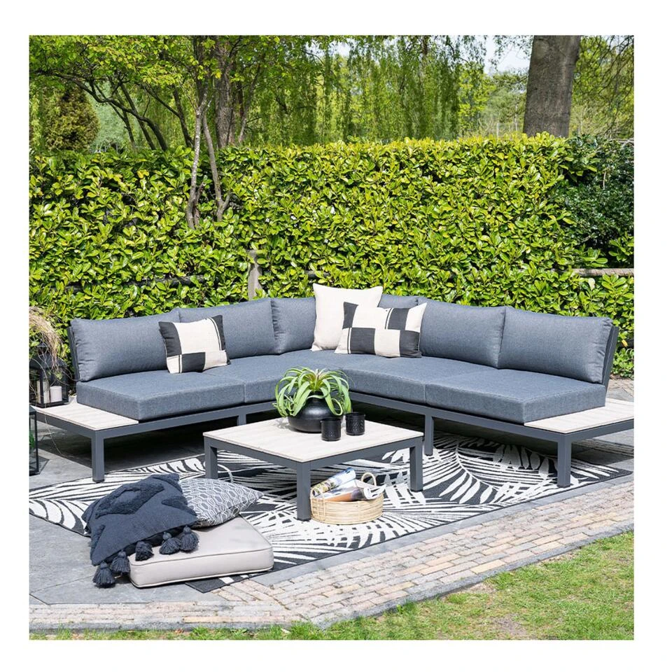 Garden Impressions Aurora Loungeset 4-delig - Donker Grijs 5 Garden Impressions Aurora Loungeset 4-delig - Donker Grijs - Afbeelding 3
