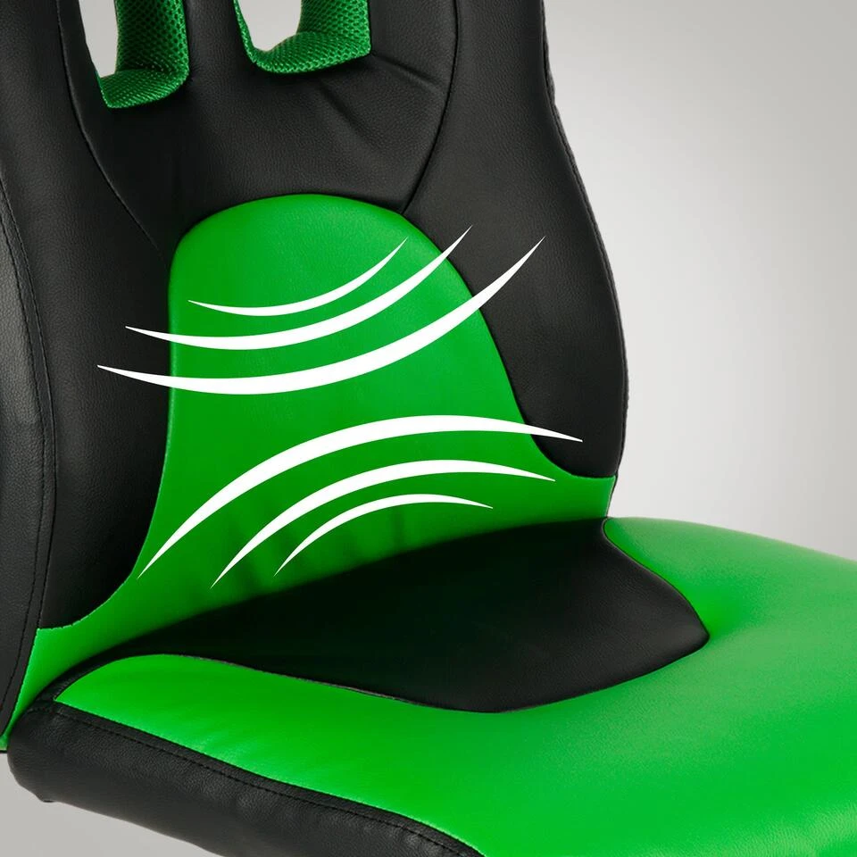 Clp Bureaustoel Fun Kunstleder Groen 6 Clp Bureaustoel Fun Kunstleder Groen - Afbeelding 4