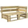 VidaXL Tuinhoekbank Pallet Hout -Meubelpromotie 1000084649