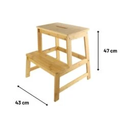 Orange85 Kruk Bamboe Keuken Krukje Opstapkrukje Houtlook 8 Orange85 Kruk Bamboe Keuken Krukje Opstapkrukje Houtlook -Meubelpromotie 1000085109 0110