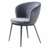 Giga Meubel Eetkamerstoel Velvet - Grijs - Armleuning - Stoel Gain 2 Giga Meubel Eetkamerstoel Velvet - Grijs - Armleuning - Stoel Gain -Meubelpromotie 1000085164