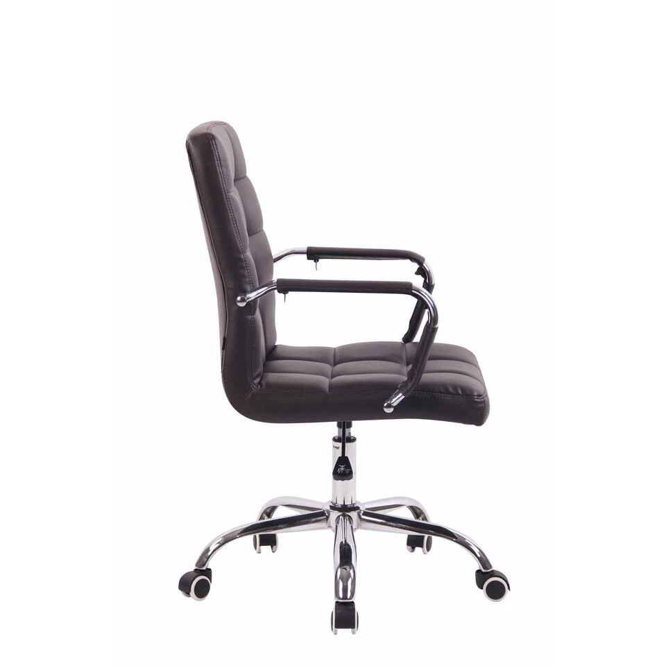 Clp Bureaustoel Deli Kunstleder Bruin 5 Clp Bureaustoel Deli Kunstleder Bruin - Afbeelding 3