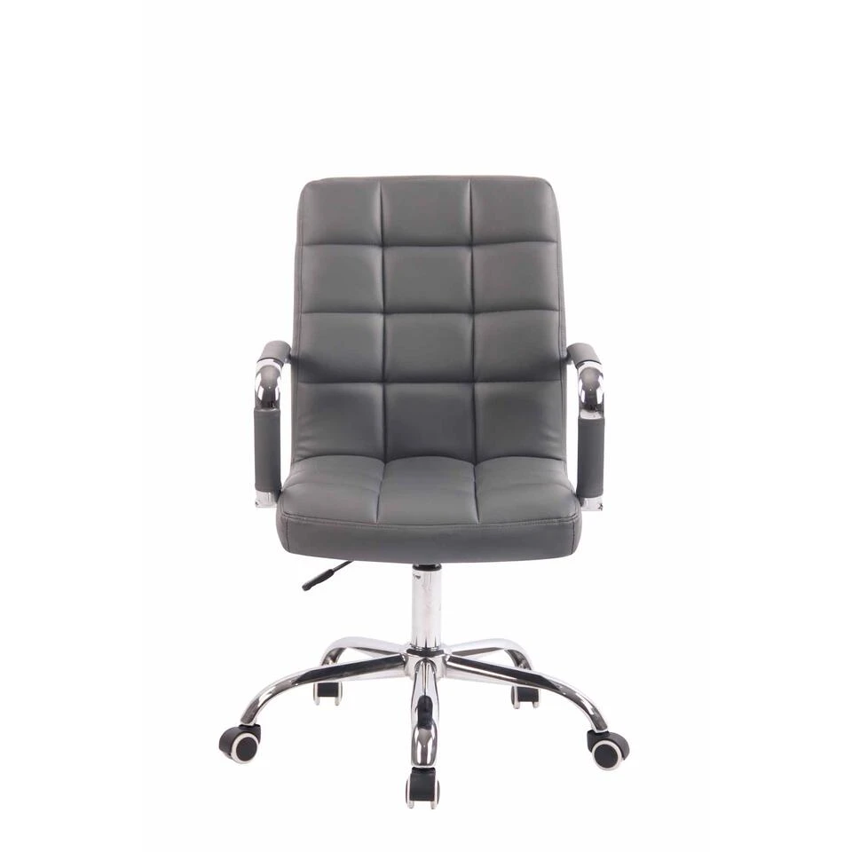 Clp Bureaustoel Deli Kunstleder Grijs 4 Clp Bureaustoel Deli Kunstleder Grijs - Afbeelding 2