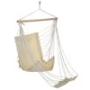 HI Hangstoel Met Voetensteun Katoen Canvas Beige -Meubelpromotie 1000085424