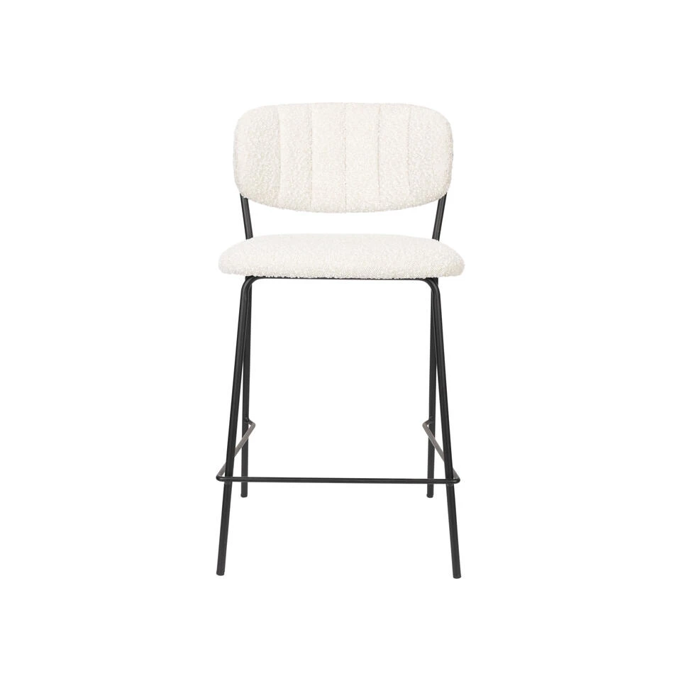 Rein Living Jolien Barkruk - Zwart/Boucle - Set Van 2 6 Rein Living Jolien Barkruk - Zwart/Boucle - Set Van 2 - Afbeelding 4