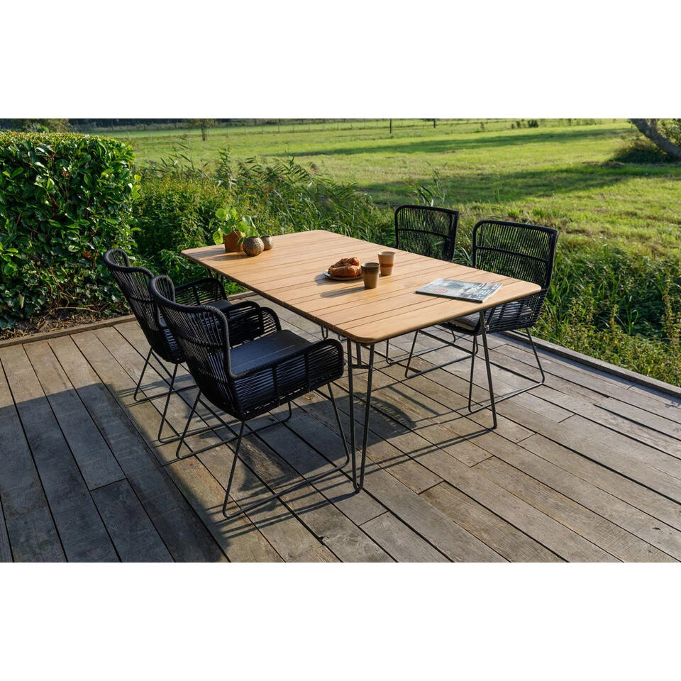 Exotan Tuintafel Slimm - Teak - Naturel - 75x180x100 5 Exotan Tuintafel Slimm - Teak - Naturel - 75x180x100 - Afbeelding 3