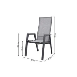 VDG Azoren Loungestoel Verstelbaar - Antraciet 7 VDG Azoren Loungestoel Verstelbaar - Antraciet -Meubelpromotie 1000089053 0101