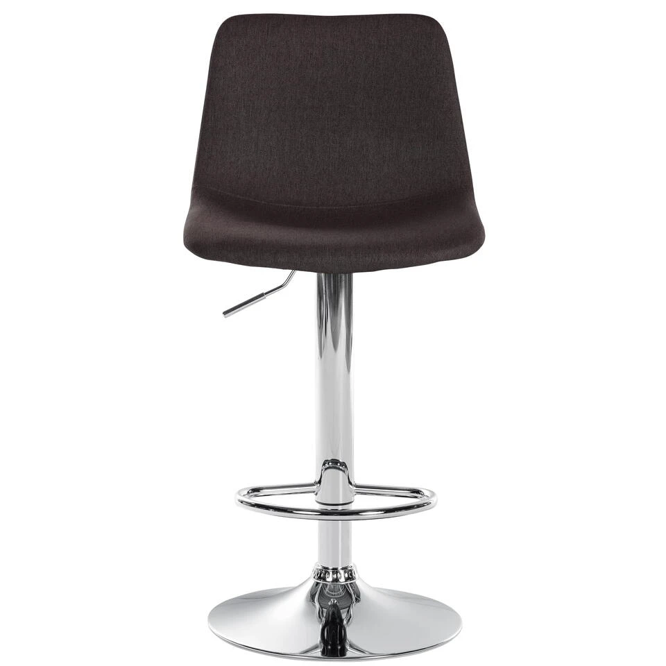 CLP Barkruk Divo Stof Chroom Frame Taupe 5 CLP Barkruk Divo Stof Chroom Frame Taupe - Afbeelding 3