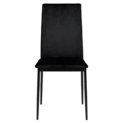 Sohome Eetkamerstoel - Set Van 4 - Sabreen - Velvet - Zwart -Meubelpromotie 1000092000 0101