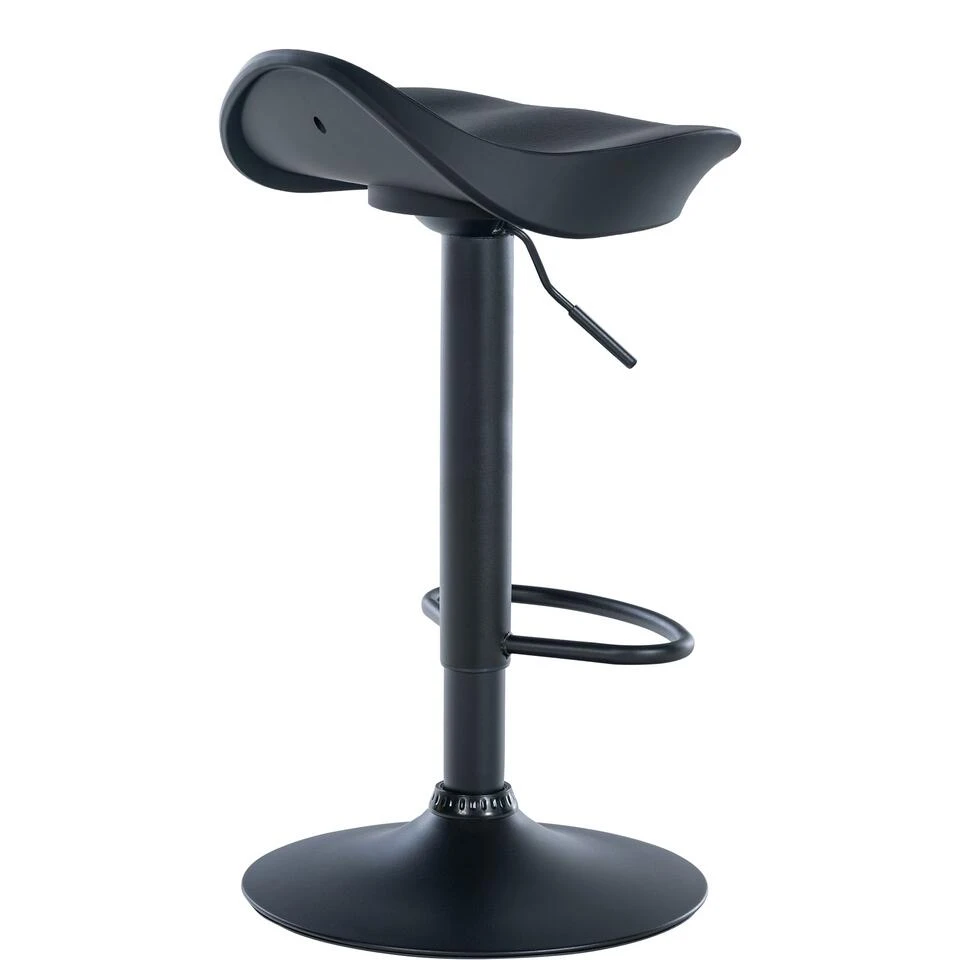 CLP Set Van 2 Barkrukken Alisson Kunstleder Zwart 5 CLP Set Van 2 Barkrukken Alisson Kunstleder Zwart - Afbeelding 3