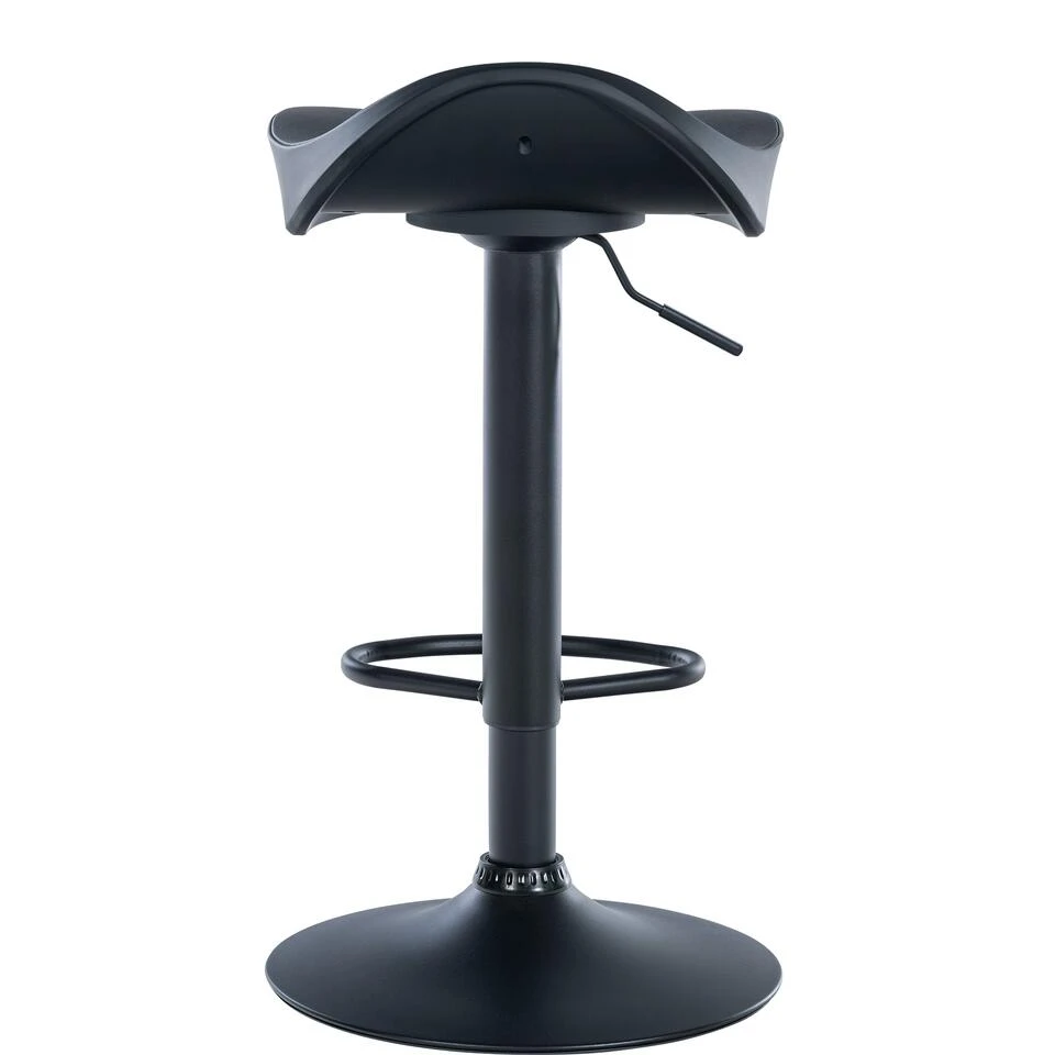 CLP Set Van 2 Barkrukken Alisson Kunstleder Zwart 6 CLP Set Van 2 Barkrukken Alisson Kunstleder Zwart - Afbeelding 4