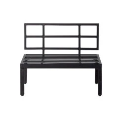 WOOOD Loungebankje Buiten George - Aluminium - Zwart - 73x90x83 -Meubelpromotie 1000093832 0102