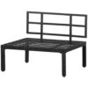 WOOOD Loungebankje Buiten George - Aluminium - Zwart - 73x90x83 -Meubelpromotie 1000093832