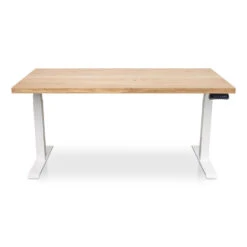 MRC Zit-sta Bureau Massief Eiken Blad 180x90 Wit Frame NEN-EN 527 8 MRC Zit-sta Bureau Massief Eiken Blad 180x90 Wit Frame NEN-EN 527 -Meubelpromotie 1000093981 0102