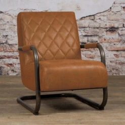 Tower Living Civo Fauteuil Bull Cognac - 65x83 Cm -Meubelpromotie 1000094204 0101