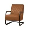 Tower Living Civo Fauteuil Bull Cognac - 65x83 Cm 2 Tower Living Civo Fauteuil Bull Cognac - 65x83 Cm -Meubelpromotie 1000094204