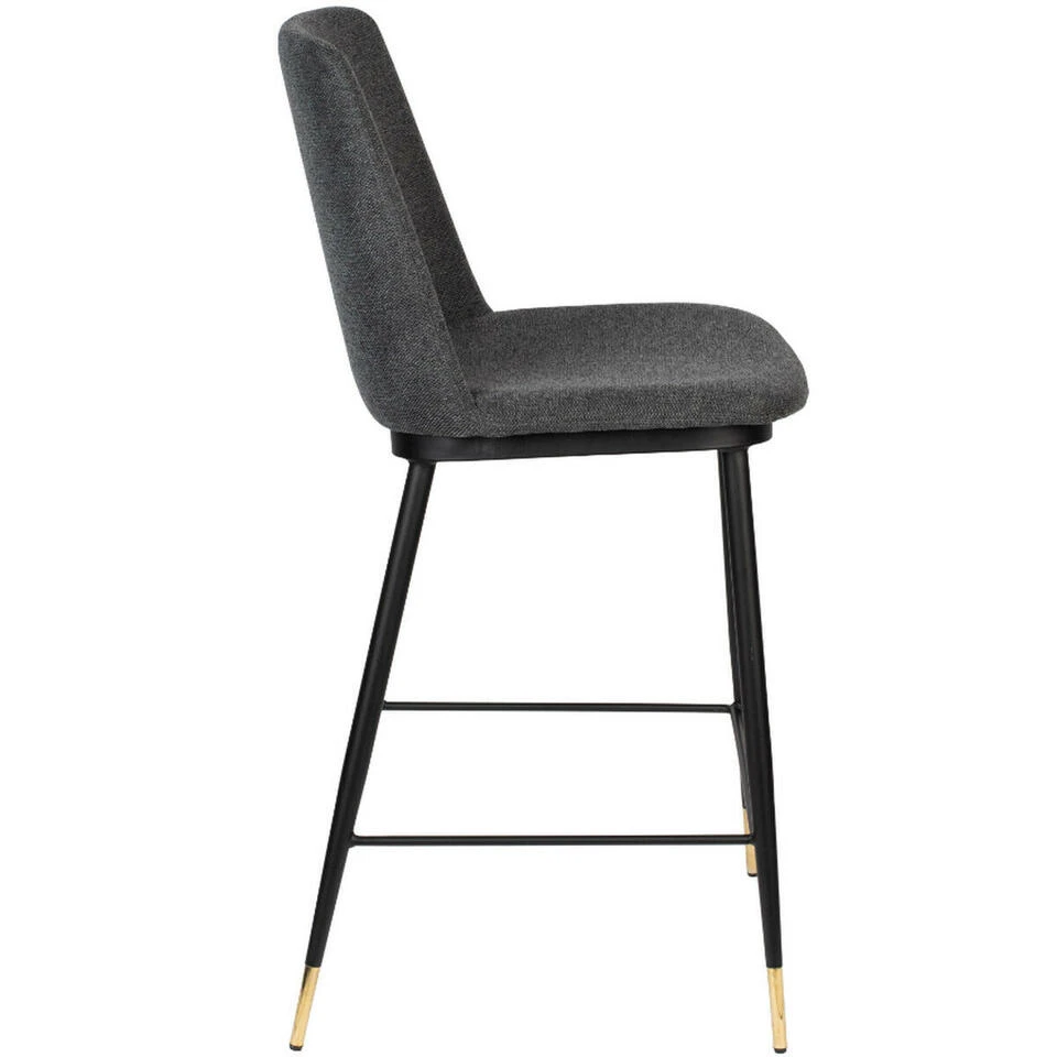 Puur Larvik Counter Barstoel - Stof - Grijs 5 Puur Larvik Counter Barstoel - Stof - Grijs - Afbeelding 3