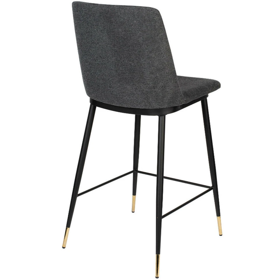 Puur Larvik Counter Barstoel - Stof - Grijs 6 Puur Larvik Counter Barstoel - Stof - Grijs - Afbeelding 4