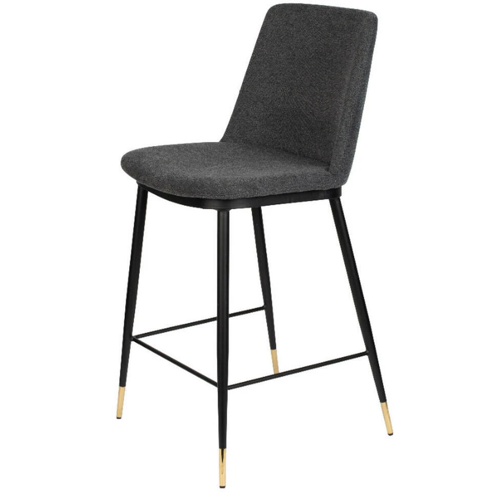 Puur Larvik Counter Barstoel - Stof - Grijs 3 Puur Larvik Counter Barstoel - Stof - Grijs